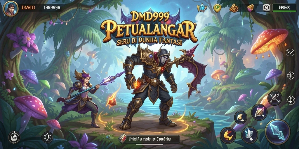 Tampilan gameplay DMD999 menakjubkan dengan dunia fantasi yang luas.