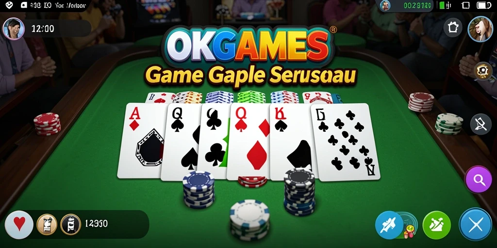 Gameplay seru Gaple di OKGAMES dengan teman-teman.