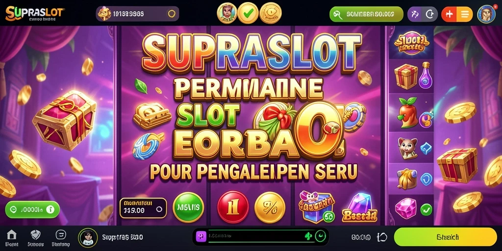 Gameplay menarik di SUPRASLOT dengan grafik yang memukau.