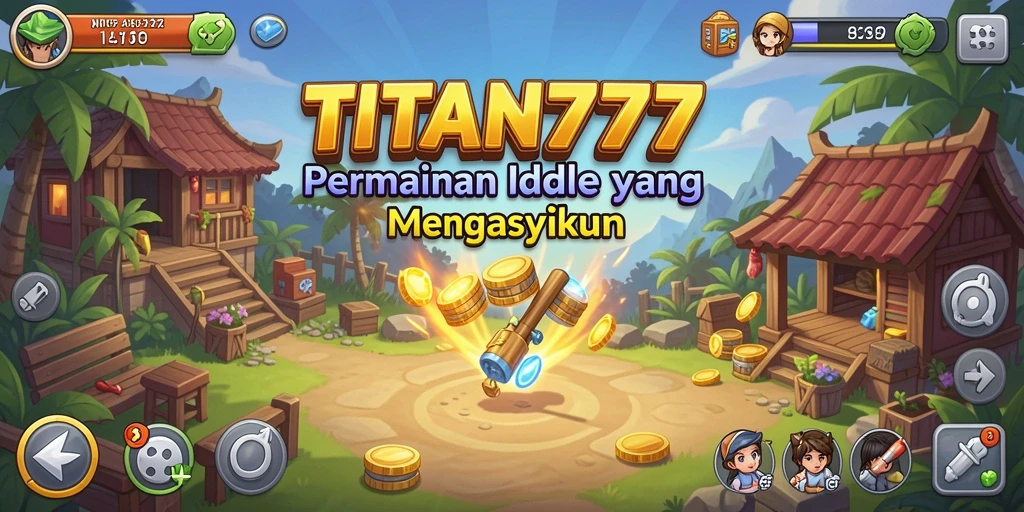 Tampilan gameplay yang menarik dari TITAN777 saat bermain Idle.